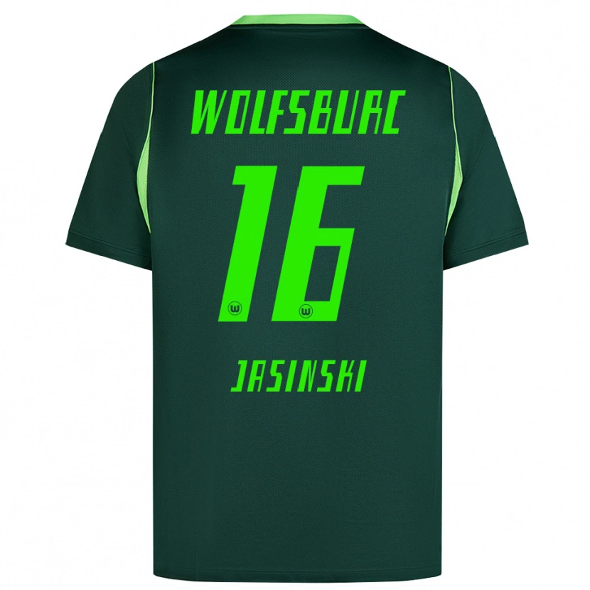 Danxen Homme Maillot Mateusz Jasinski #16 Vert Foncé Blanc Tenues Domicile 2026/27 T-Shirt