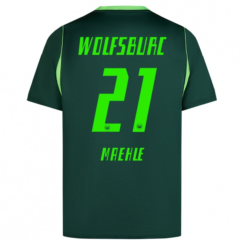 Danxen Homme Maillot Joakim Maehle #21 Vert Foncé Blanc Tenues Domicile 2026/27 T-Shirt