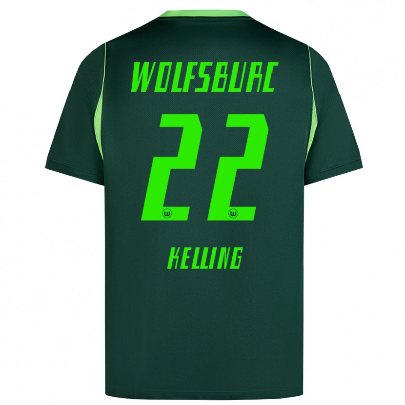 Danxen Homme Maillot Lenny Kelling #22 Vert Foncé Blanc Tenues Domicile 2026/27 T-Shirt