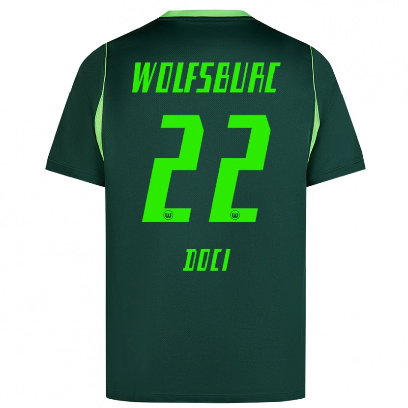 Danxen Homme Maillot Adrian Doci #22 Vert Foncé Blanc Tenues Domicile 2026/27 T-Shirt