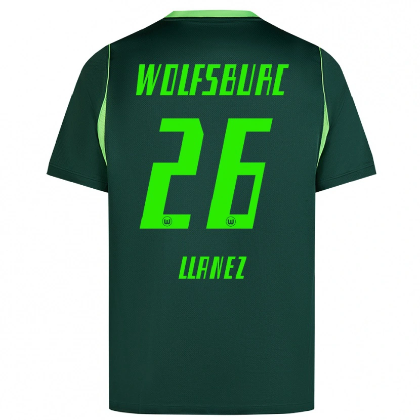 Danxen Homme Maillot Ulysses Llanez #26 Vert Foncé Blanc Tenues Domicile 2026/27 T-Shirt