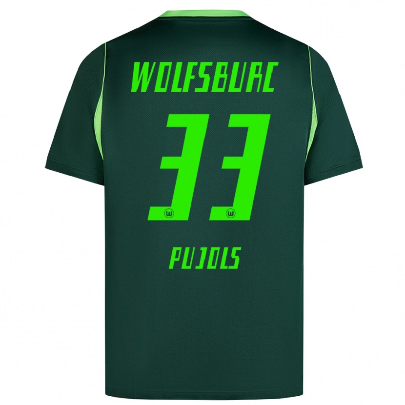 Danxen Homme Maillot Judit Pujols #33 Vert Foncé Blanc Tenues Domicile 2026/27 T-Shirt