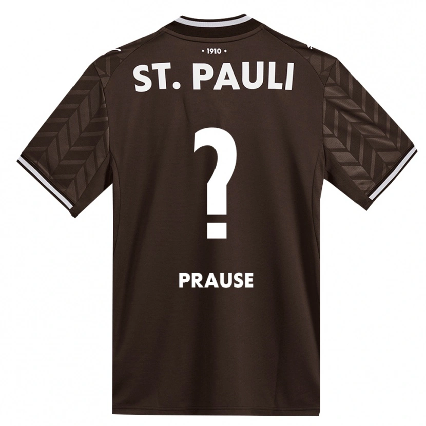 Danxen Homme Maillot Sebastian Prause #0 Café Blanc Tenues Domicile 2026/27 T-Shirt