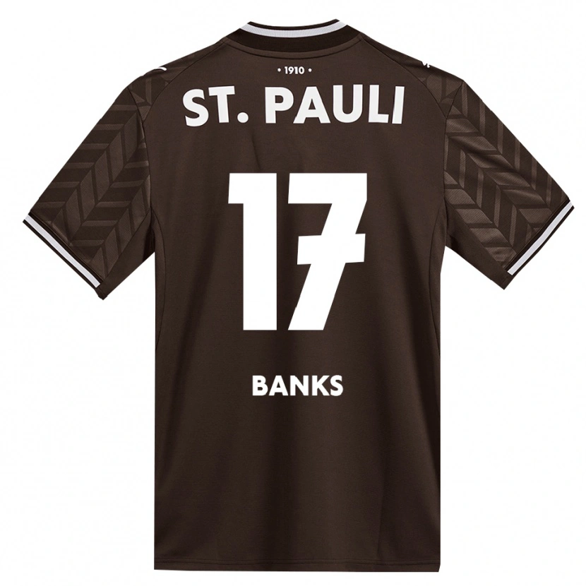 Danxen Homme Maillot Scott Banks #17 Café Blanc Tenues Domicile 2026/27 T-Shirt