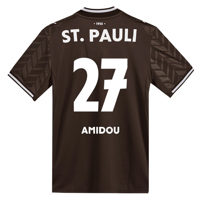 Danxen Homme Maillot Amir Amidou #27 Café Blanc Tenues Domicile 2026/27 T-Shirt