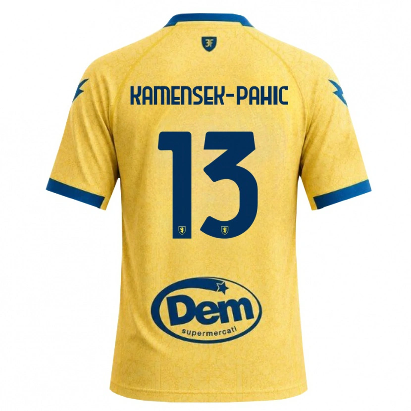 Danxen Homme Maillot Matjaz Kamensek-Pahic #13 Kaki Noir Bleu Tenues Domicile 2026/27 T-Shirt