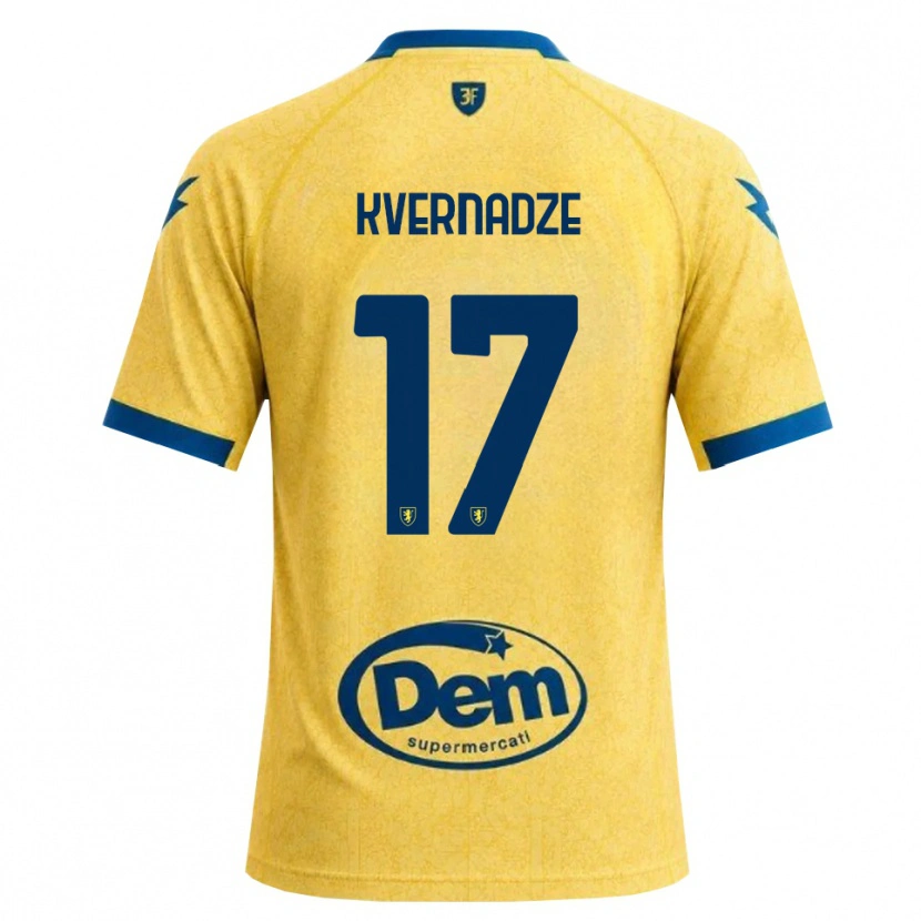 Danxen Homme Maillot Giorgi Kvernadze #17 Kaki Noir Bleu Tenues Domicile 2026/27 T-Shirt