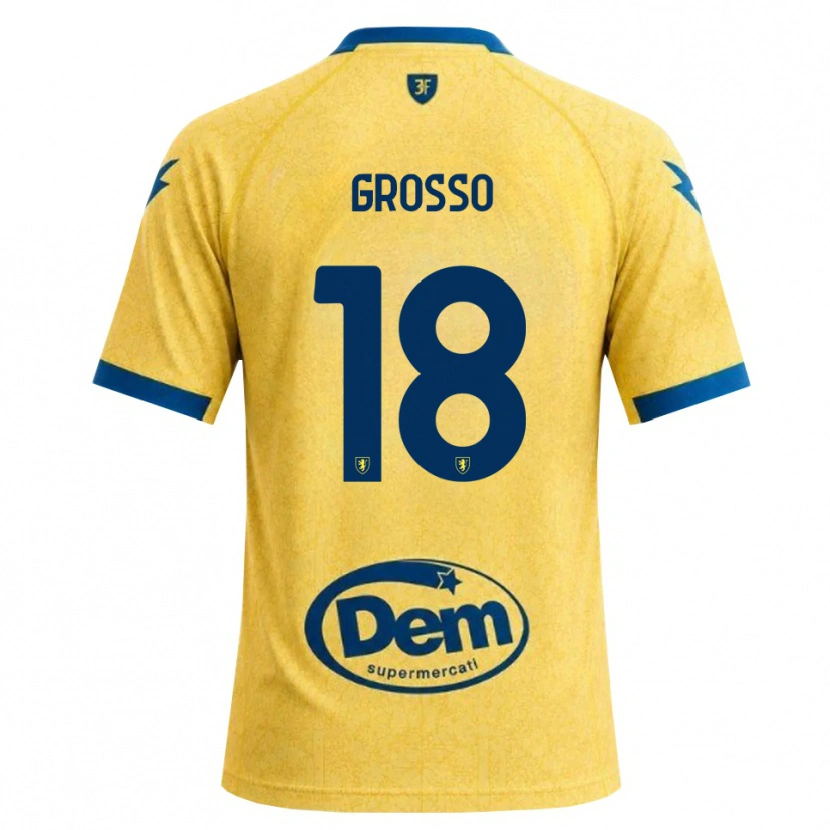 Danxen Homme Maillot Filippo Grosso #18 Kaki Noir Bleu Tenues Domicile 2026/27 T-Shirt