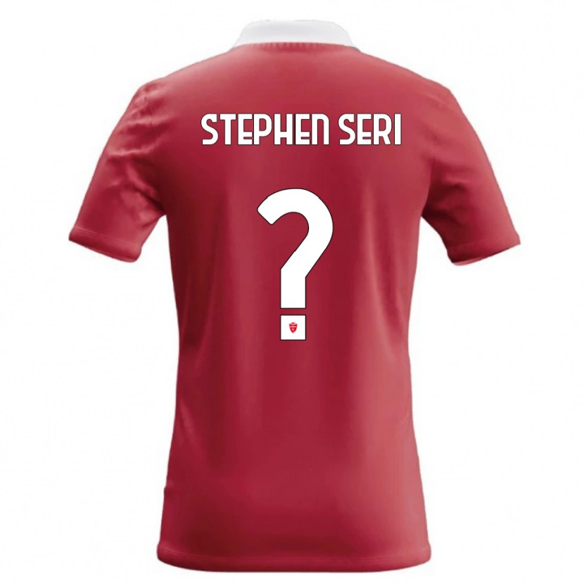 Danxen Homme Maillot Ange Stephen Seri #0 Rouge Blanc Tenues Domicile 2026/27 T-Shirt