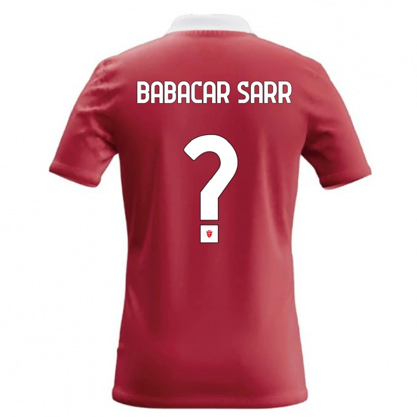 Danxen Homme Maillot Pietro Babacar Sarr #0 Rouge Blanc Tenues Domicile 2026/27 T-Shirt