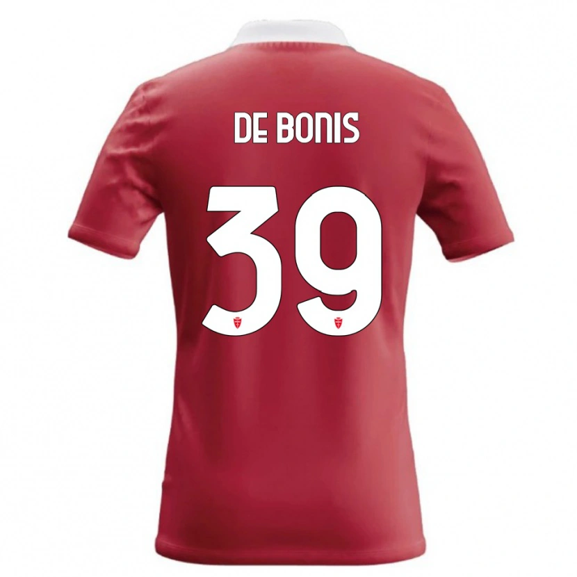 Danxen Homme Maillot Andrea De Bonis #39 Rouge Blanc Tenues Domicile 2026/27 T-Shirt