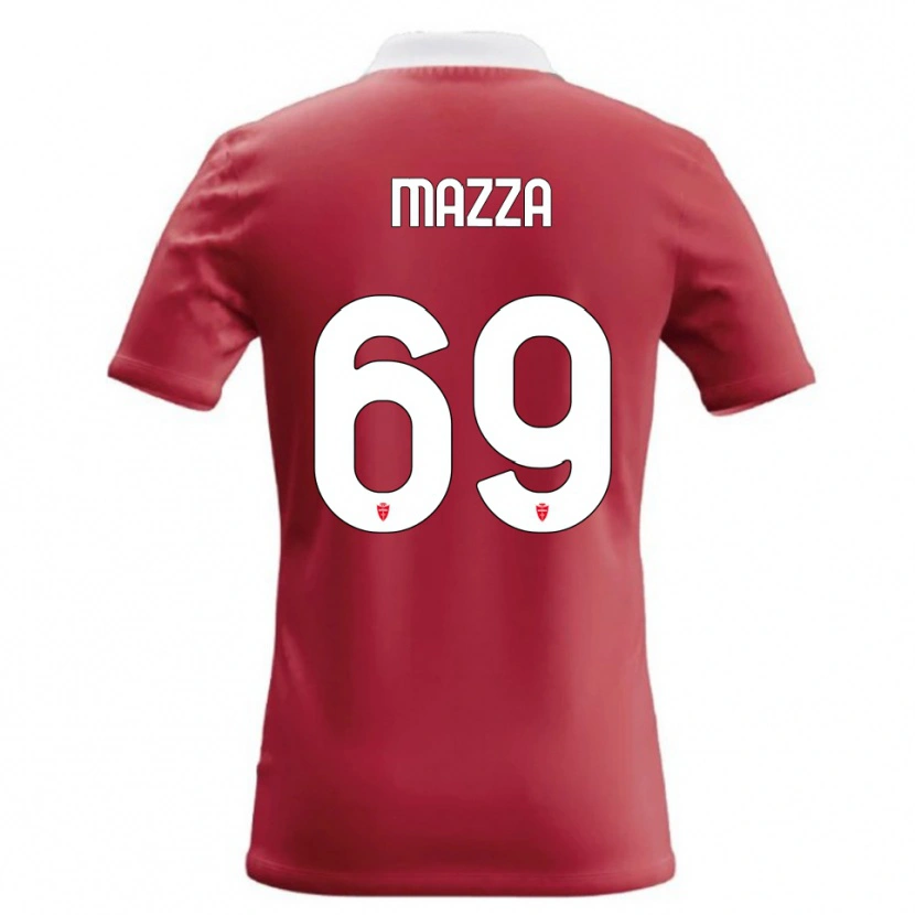 Danxen Homme Maillot Andrea Mazza #69 Rouge Blanc Tenues Domicile 2026/27 T-Shirt