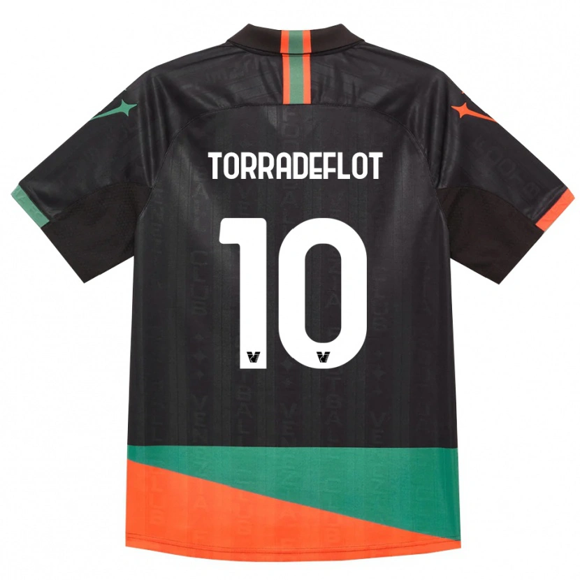 Danxen Homme Maillot Queral Torradeflot #10 Noir Orange Vert Tenues Domicile 2026/27 T-Shirt