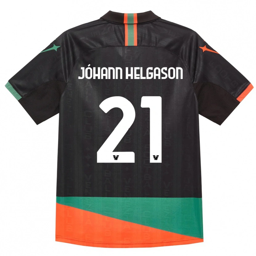 Danxen Homme Maillot Thórir Jóhann Helgason #21 Noir Orange Vert Tenues Domicile 2026/27 T-Shirt