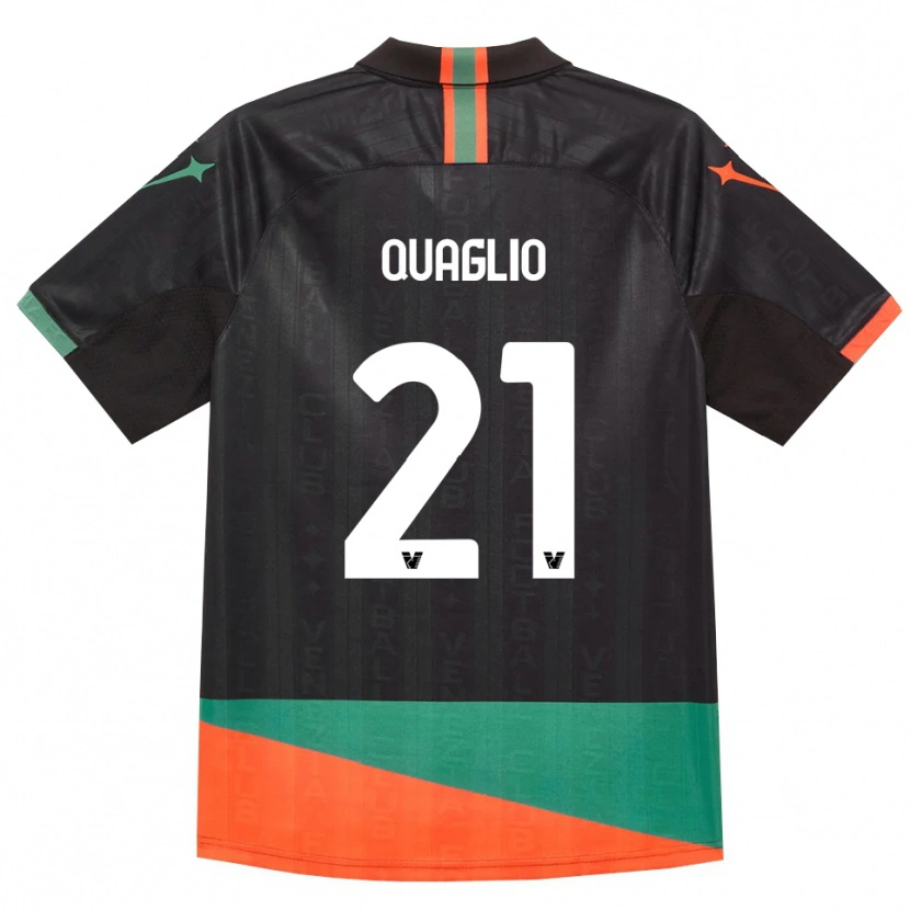 Danxen Homme Maillot Anna Quaglio #21 Noir Orange Vert Tenues Domicile 2026/27 T-Shirt