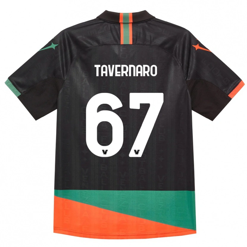 Danxen Homme Maillot Federico Tavernaro #67 Noir Orange Vert Tenues Domicile 2026/27 T-Shirt