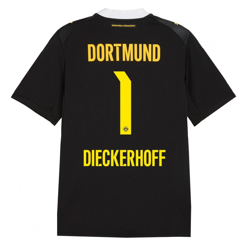 Danxen Homme Maillot Max Dieckerhoff #1 Noir Rouge Jaune Tenues Extérieur 2026/27 T-Shirt
