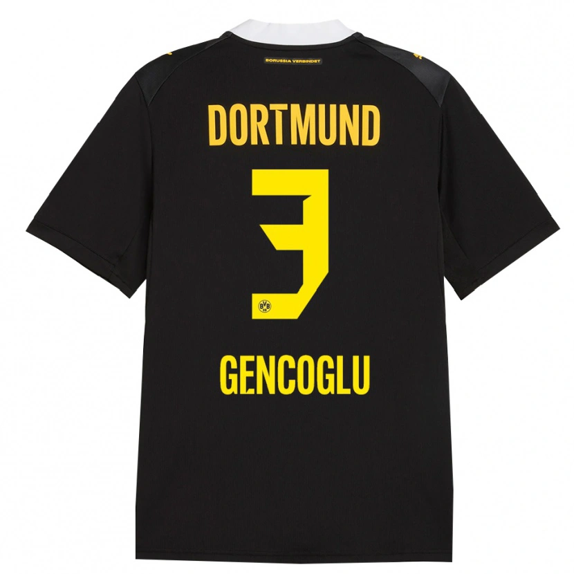 Danxen Homme Maillot Tekin Gencoglu #3 Noir Rouge Jaune Tenues Extérieur 2026/27 T-Shirt