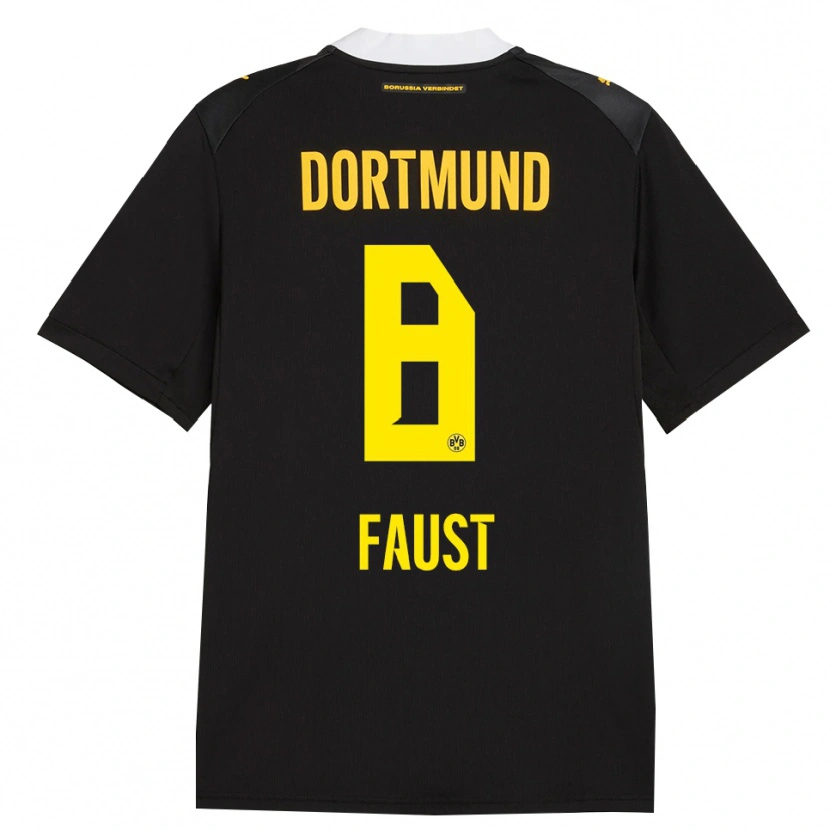 Danxen Homme Maillot Tom Faust #8 Noir Rouge Jaune Tenues Extérieur 2026/27 T-Shirt
