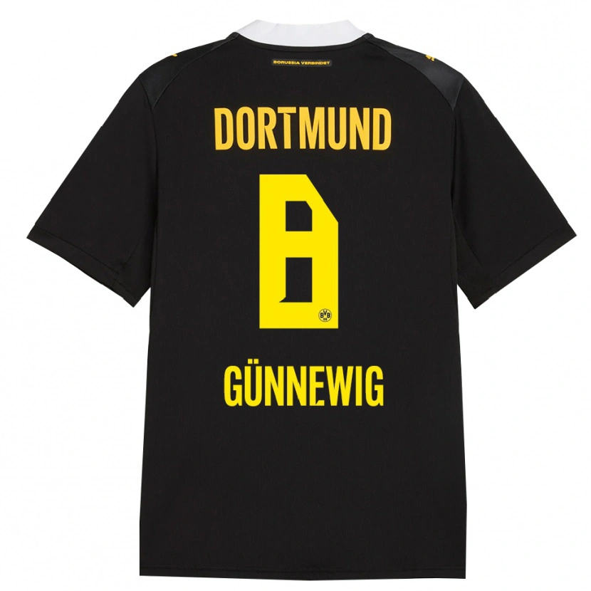 Danxen Homme Maillot Noreen Günnewig #8 Noir Rouge Jaune Tenues Extérieur 2026/27 T-Shirt