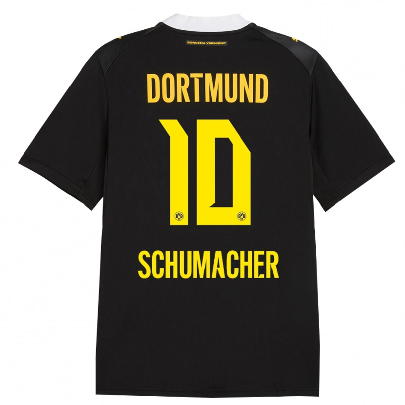 Danxen Homme Maillot Rita Schumacher #10 Noir Rouge Jaune Tenues Extérieur 2026/27 T-Shirt