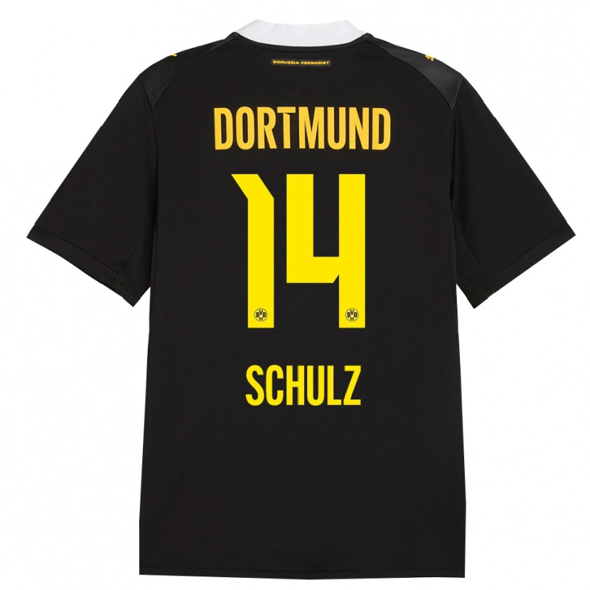 Danxen Homme Maillot Nico Schulz #14 Noir Rouge Jaune Tenues Extérieur 2026/27 T-Shirt