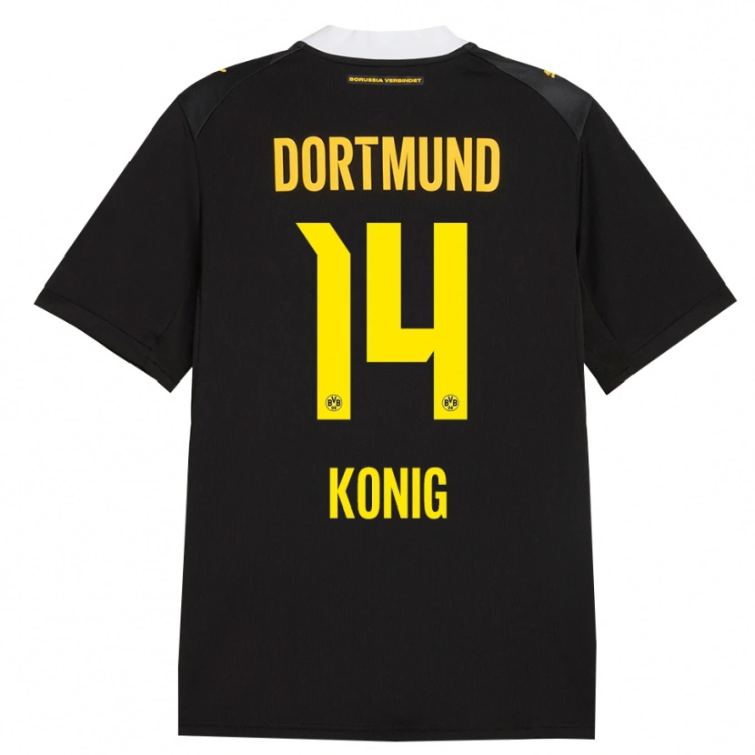 Danxen Homme Maillot Raul Konig #14 Noir Rouge Jaune Tenues Extérieur 2026/27 T-Shirt