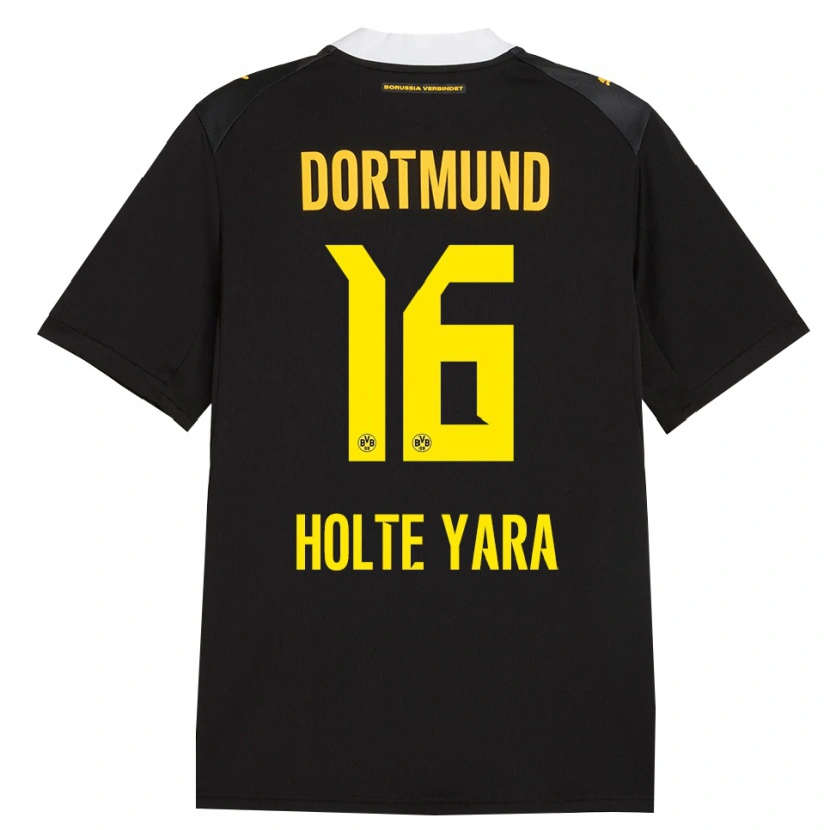 Danxen Homme Maillot Ten Holte Yara #16 Noir Rouge Jaune Tenues Extérieur 2026/27 T-Shirt