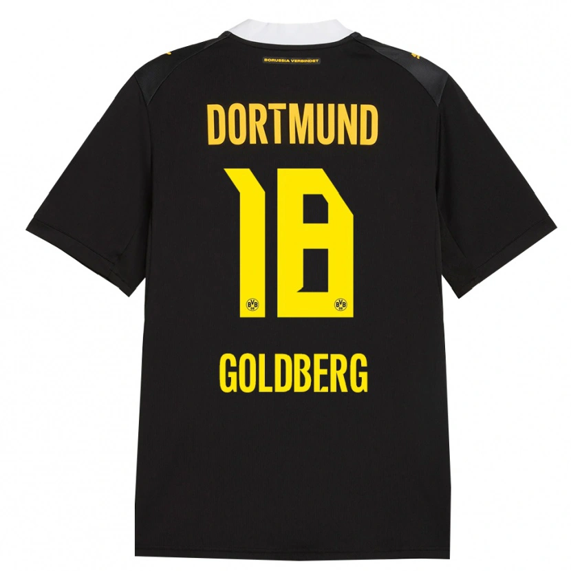Danxen Homme Maillot Niclas Goldberg #18 Noir Rouge Jaune Tenues Extérieur 2026/27 T-Shirt