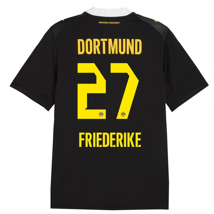 Danxen Homme Maillot Burczik Friederike #27 Noir Rouge Jaune Tenues Extérieur 2026/27 T-Shirt