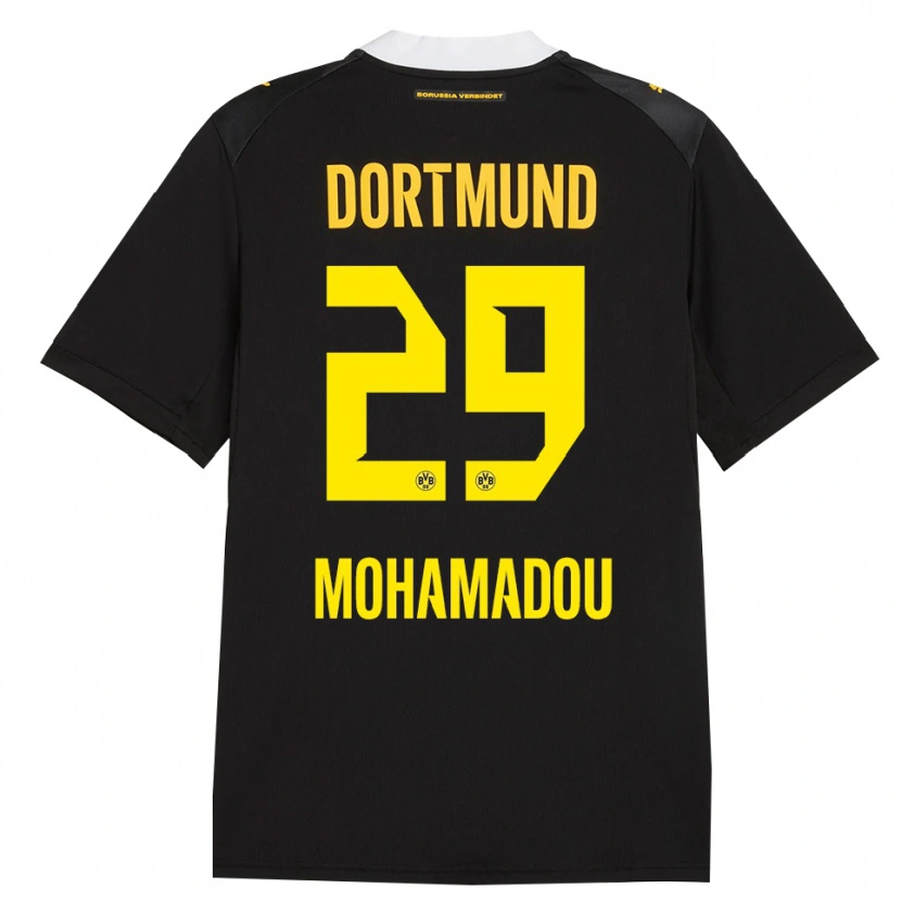Danxen Homme Maillot Hamzath Mohamadou #29 Noir Rouge Jaune Tenues Extérieur 2026/27 T-Shirt