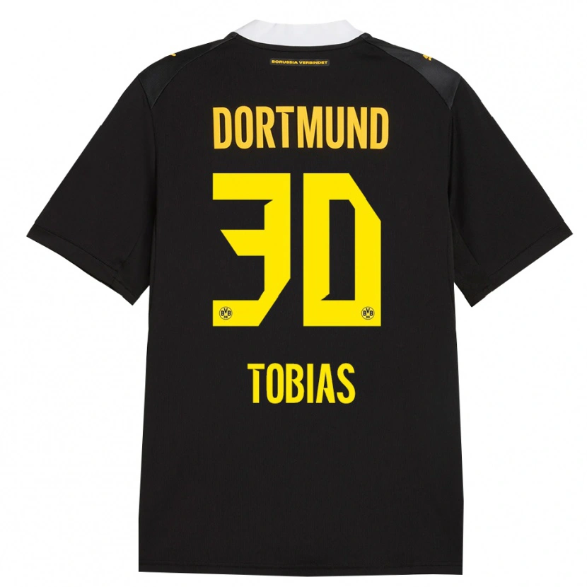 Danxen Homme Maillot Vogt Tobias #30 Noir Rouge Jaune Tenues Extérieur 2026/27 T-Shirt