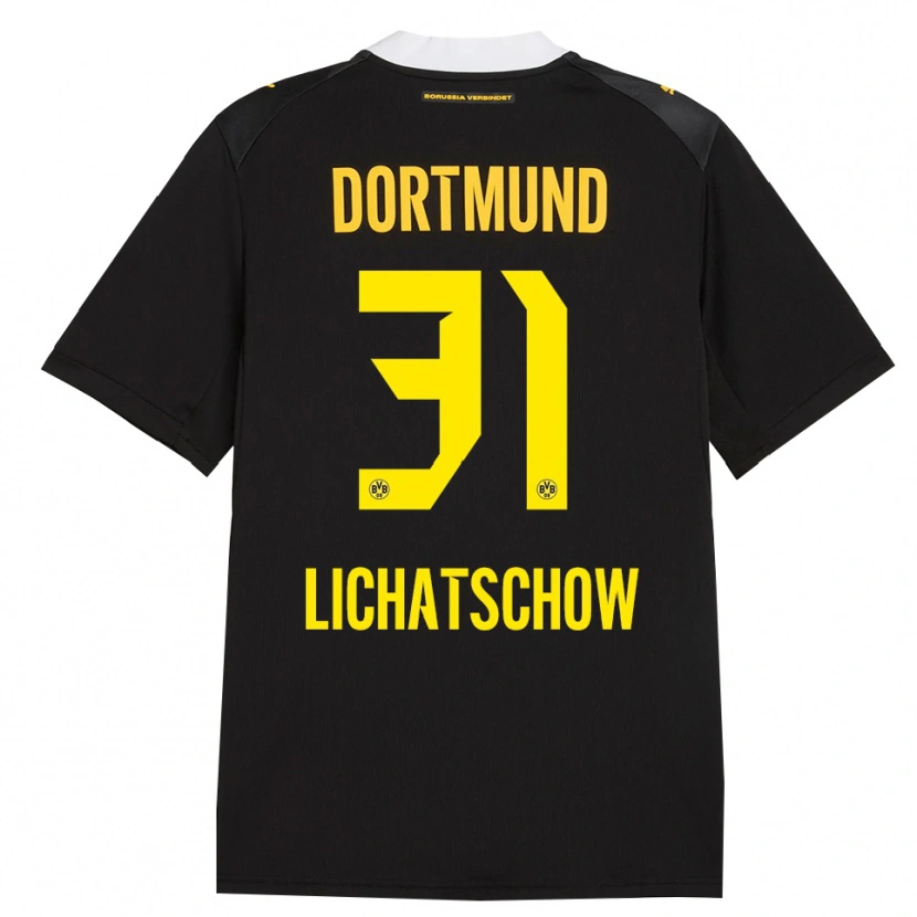 Danxen Homme Maillot Deniese Lichatschow #31 Noir Rouge Jaune Tenues Extérieur 2026/27 T-Shirt