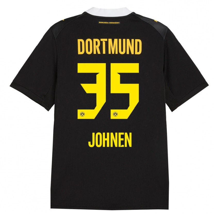 Danxen Homme Maillot Marcel Johnen #35 Noir Rouge Jaune Tenues Extérieur 2026/27 T-Shirt
