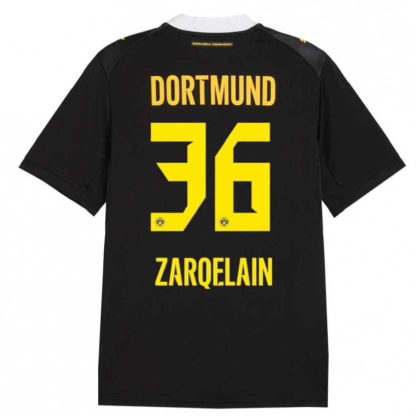 Danxen Homme Maillot Fadi Zarqelain #36 Noir Rouge Jaune Tenues Extérieur 2026/27 T-Shirt
