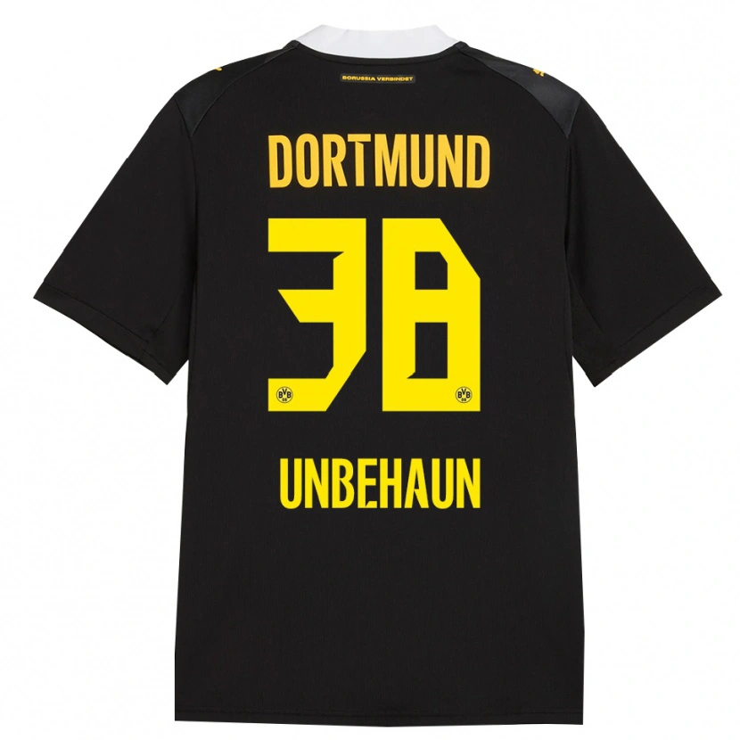 Danxen Homme Maillot Luca Unbehaun #38 Noir Rouge Jaune Tenues Extérieur 2026/27 T-Shirt
