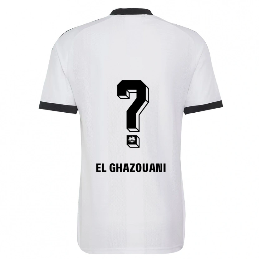 Danxen Homme Maillot Mohamed El Ghazouani #0 Noir Blanc Tenues Extérieur 2026/27 T-Shirt