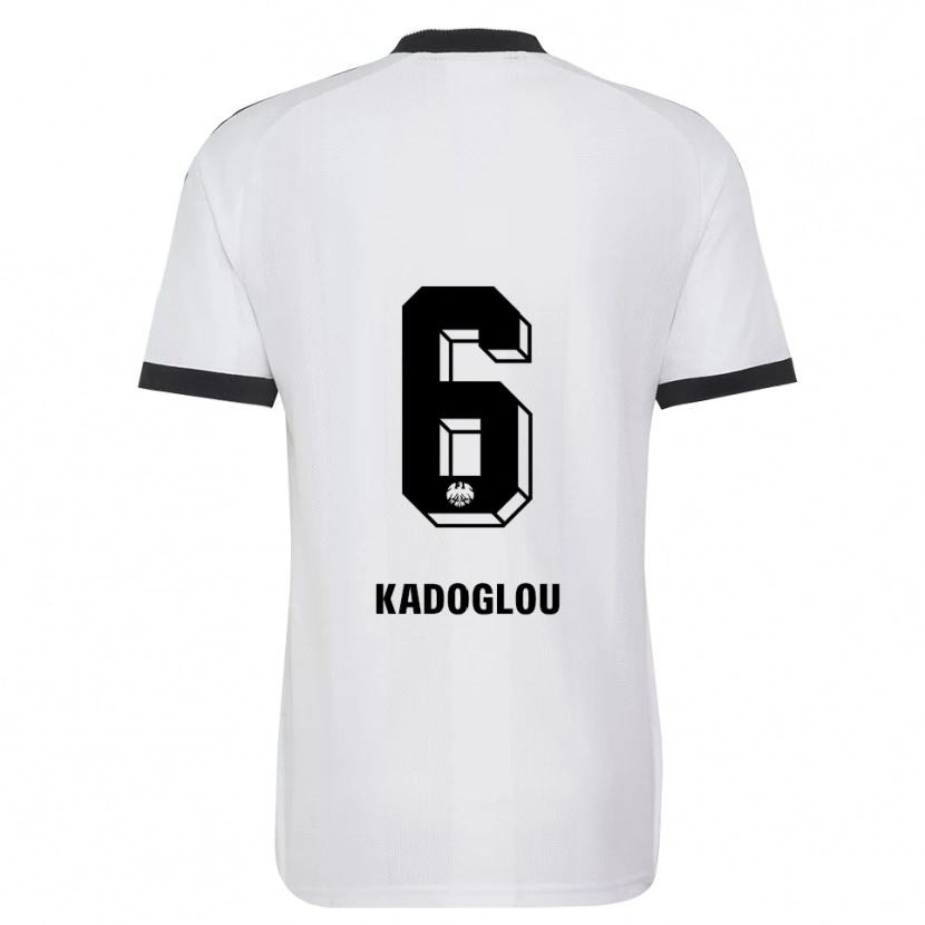Danxen Homme Maillot Alexandros Kadoglou #6 Noir Blanc Tenues Extérieur 2026/27 T-Shirt