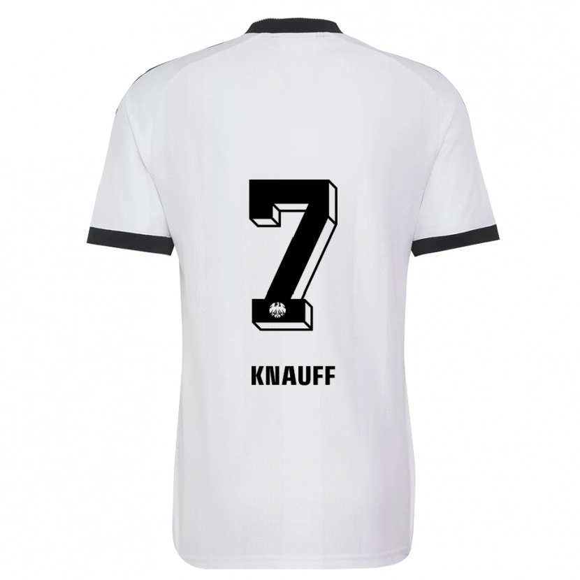 Danxen Homme Maillot Ansgar Knauff #7 Noir Blanc Tenues Extérieur 2026/27 T-Shirt