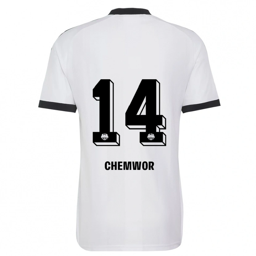 Danxen Homme Maillot Sadiki Chemwor #14 Noir Blanc Tenues Extérieur 2026/27 T-Shirt