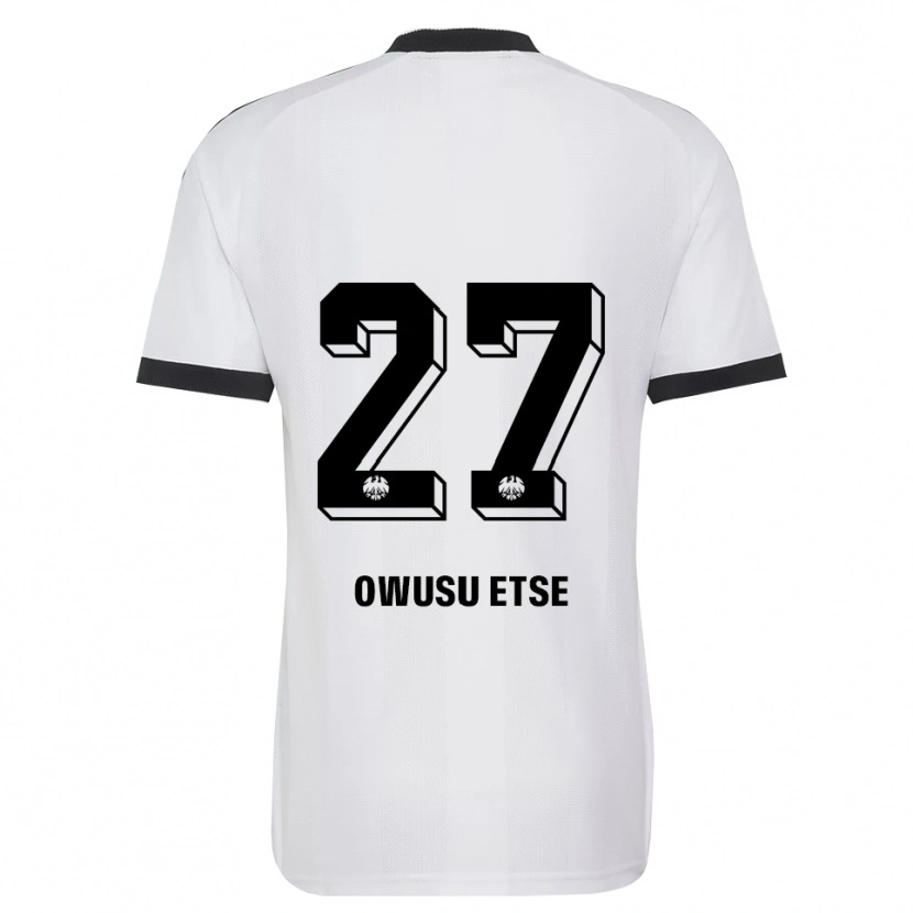 Danxen Homme Maillot Collin Owusu Etse #27 Noir Blanc Tenues Extérieur 2026/27 T-Shirt