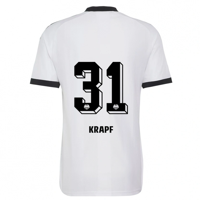 Danxen Homme Maillot Maximilian Krapf #31 Noir Blanc Tenues Extérieur 2026/27 T-Shirt