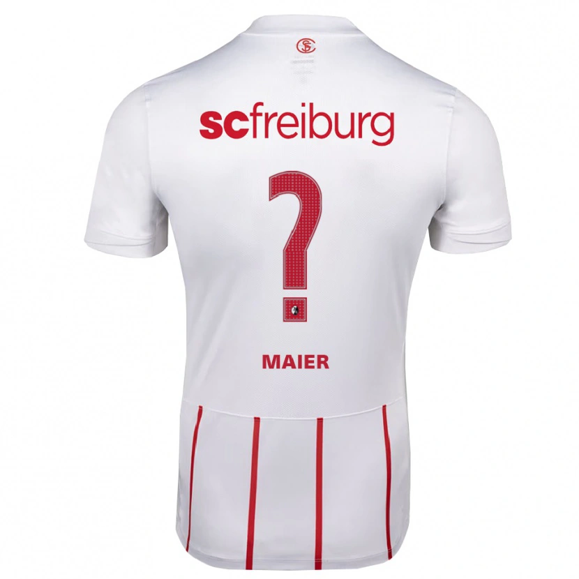 Danxen Homme Maillot Robin Maier #0 Blanc Rouge Jaune Tenues Extérieur 2026/27 T-Shirt