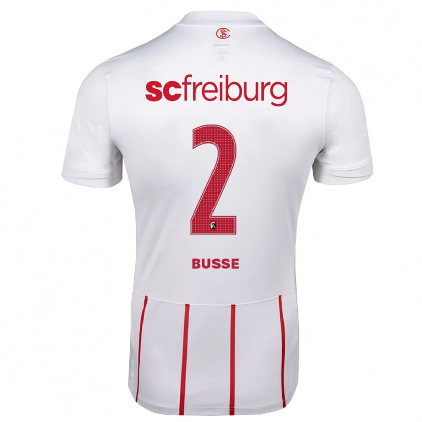 Danxen Homme Maillot Marlon Busse #2 Blanc Rouge Jaune Tenues Extérieur 2026/27 T-Shirt