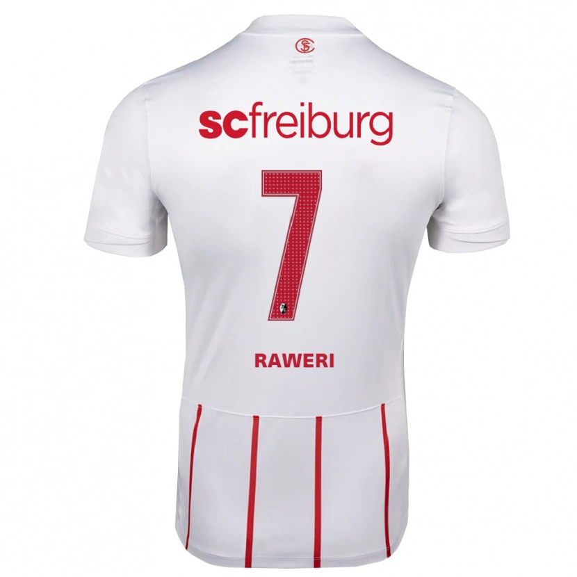 Danxen Homme Maillot Krish Raweri #7 Blanc Rouge Jaune Tenues Extérieur 2026/27 T-Shirt