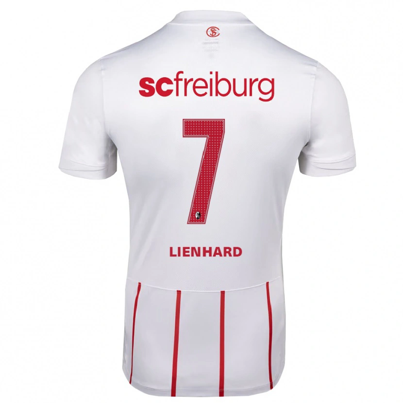 Danxen Homme Maillot Patrick Lienhard #7 Blanc Rouge Jaune Tenues Extérieur 2026/27 T-Shirt