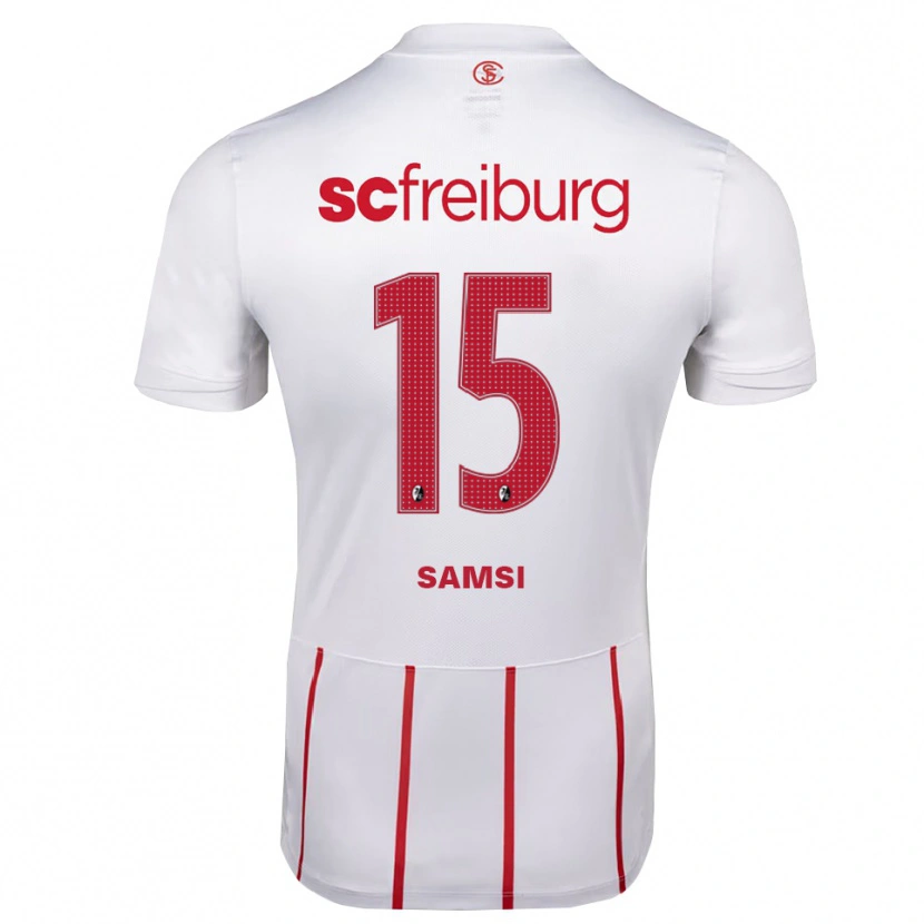 Danxen Homme Maillot Simon Samsi #15 Blanc Rouge Jaune Tenues Extérieur 2026/27 T-Shirt