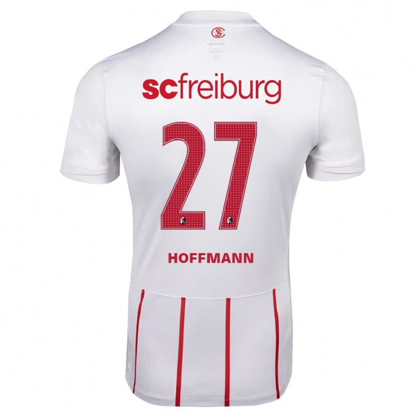 Danxen Homme Maillot Giovanna Hoffmann #27 Blanc Rouge Jaune Tenues Extérieur 2026/27 T-Shirt