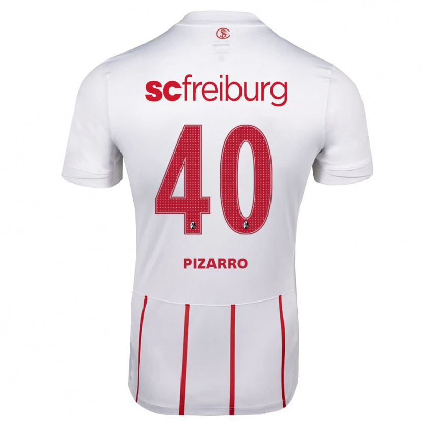 Danxen Homme Maillot Théodore Pizarro #40 Blanc Rouge Jaune Tenues Extérieur 2026/27 T-Shirt