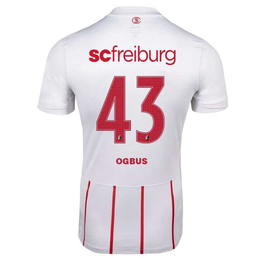 Danxen Homme Maillot Bruno Ogbus #43 Blanc Rouge Jaune Tenues Extérieur 2026/27 T-Shirt